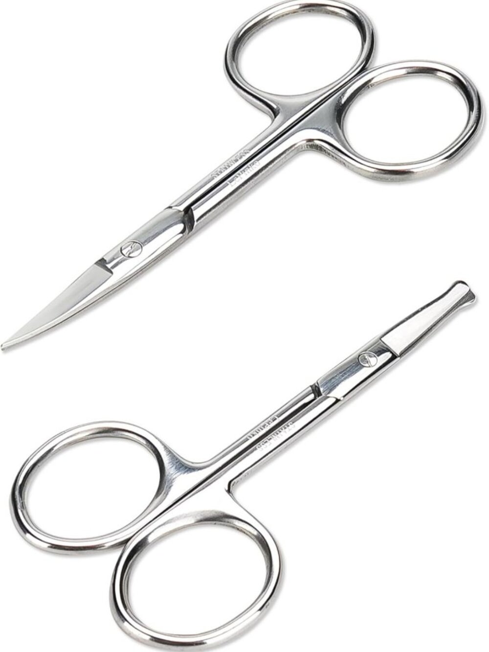 2PCS Facial Hair Grooming Scissors Set for Men & Women | Eyebrow, Mustache